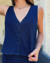 Load image into Gallery viewer, Z SUPPLY: SOLACE JERSEY DENIM TOP - INDIGO
