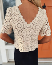 Load image into Gallery viewer, Z SUPPLY: RAQUEL LACE TOP - NATURAL
