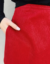Load image into Gallery viewer, FREE PEOPLE: PARADISE FOUND SUEDE SKORT - RHYTHMIC RED
