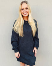 Load image into Gallery viewer, Z SUPPLY: AMINA SWEATER DRESS - CHARCOAL
