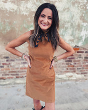 Load image into Gallery viewer, SADIE &amp; SAGE: FIRST EDITION MINI DRESS - CAMEL
