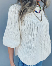 Load image into Gallery viewer, FREE PEOPLE: AMY SWEATER TEE - WHISPER WHITE
