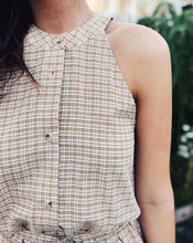 Load image into Gallery viewer, SADIE &amp; SAGE: REUNION BUBBLE ROMPER - TAUPE
