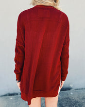 Load image into Gallery viewer, FREE PEOPLE: CHICKADEE CARDIGAN - SYRAH
