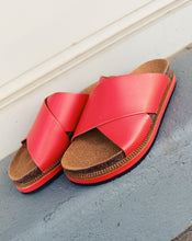 Load image into Gallery viewer, FREE PEOPLE: SIDELINES FOOTBED PAPAYA
