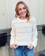 Load image into Gallery viewer, Z SUPPLY: CENTO CABLE KNIT SWEATER - WARM WHITE
