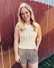 Load image into Gallery viewer, SADIE &amp; SAGE: MONTANA OPEN KNIT SWEATER VEST CREAM
