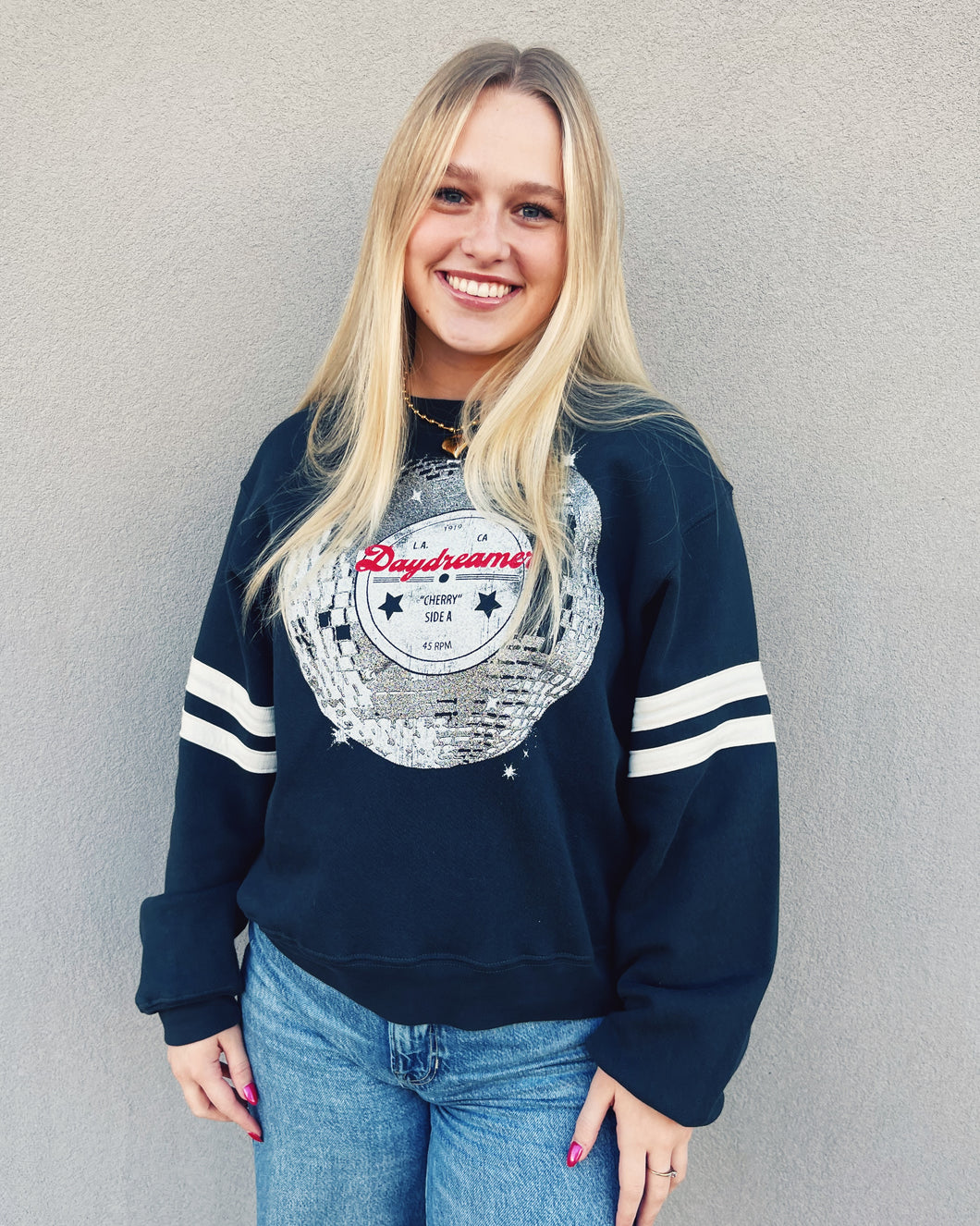 DAYDREAMER: VARSITY SWEATSHIRT - DISCO BALL