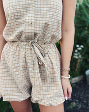 Load image into Gallery viewer, SADIE &amp; SAGE: REUNION BUBBLE ROMPER - TAUPE
