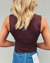 Load image into Gallery viewer, FREE PEOPLE: CLEAN LINES MUSCLE CAMI - PINECONE

