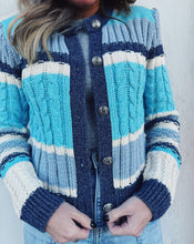 Load image into Gallery viewer, STEVE MADDEN: EVIEE CARDIGAN - BULE MULTI

