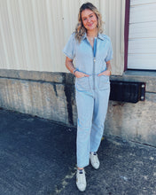 Load image into Gallery viewer, STEVE MADDEN: EIRA JUMPSUIT - STONE WASH BLUE
