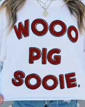Load image into Gallery viewer, GAMEDAY SOCIAL: PERKIN CROPPED SWEATSHIRT - WHITE
