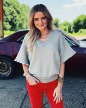 Load image into Gallery viewer, FREE PEOPLE: SO EASY SWEATSHIRT - HEATHER GREY
