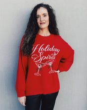 Load image into Gallery viewer, GIRL DANGEROUS: HOLIDAY SPIRITS SWEATER - RED
