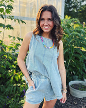 Load image into Gallery viewer, FREE PEOPLE: CASSIUS DENIM SET - BLEACHOUT
