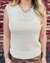 Load image into Gallery viewer, SADIE &amp; SAGE: WARM GESTURE SWEATER VEST - CREAM
