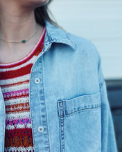 Load image into Gallery viewer, DAZE: THE EDITOR CROPPED BUTTON UP - CALL ME
