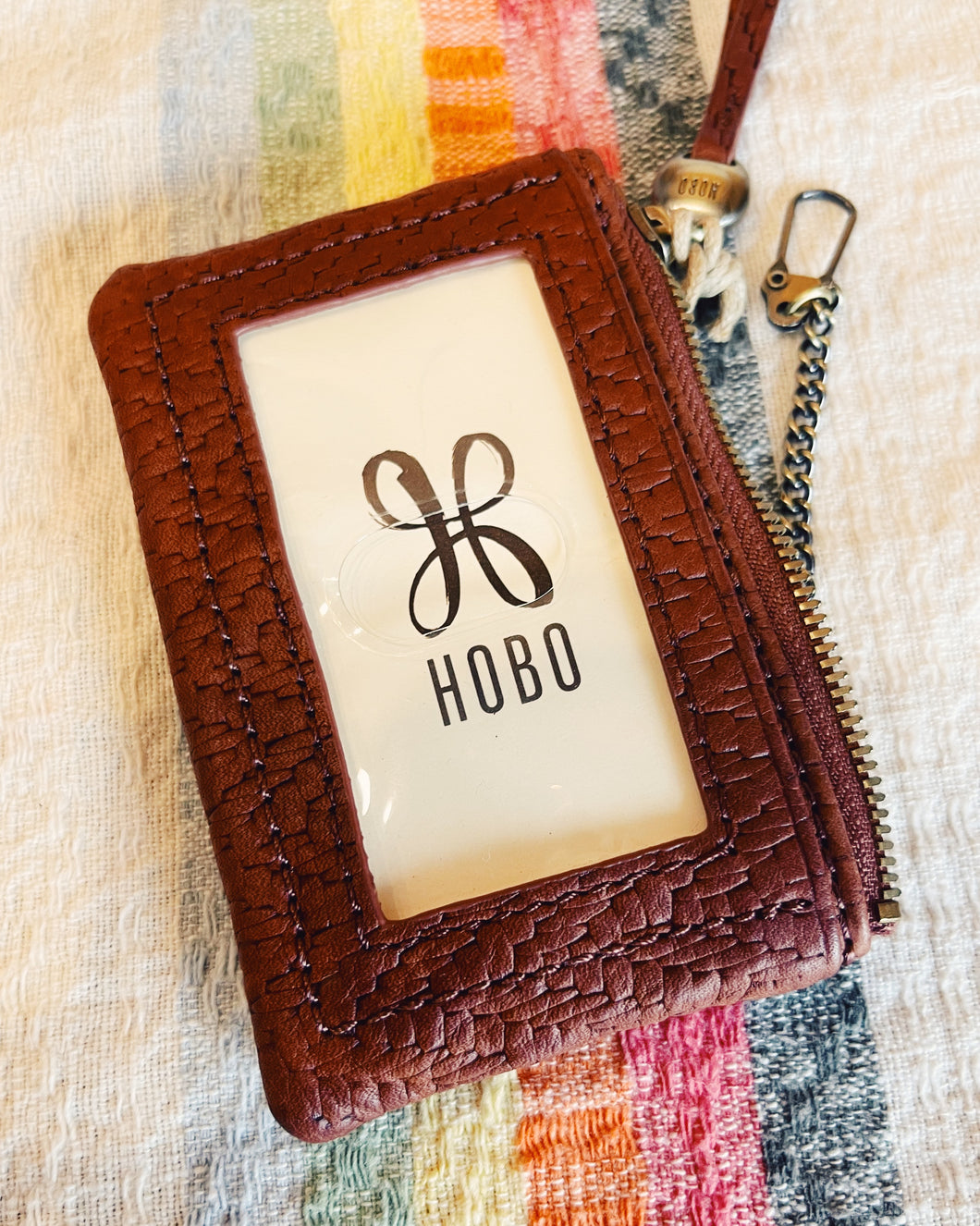 HOBO: LUMEN CARD CASE - TUSCAN BROWN