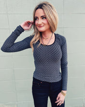 Load image into Gallery viewer, FREE PEOPLE: LOVE LETTER LONG SLEEVE - BLACK
