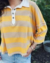 Load image into Gallery viewer, FREE PEOPLE: AUGGIE TEE - OAT LATTE/YELLOW
