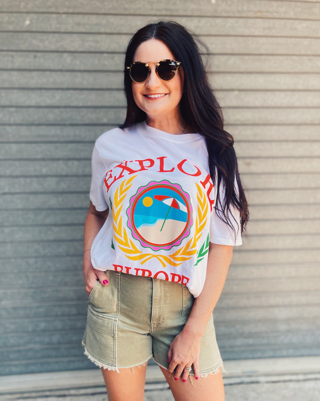 SHOW ME YOUR MUMU: TRAVIS TEE - EXPLORE EUROPE GRAPHIC