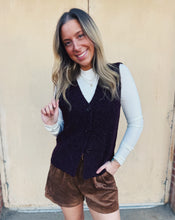 Load image into Gallery viewer, SADIE &amp; SAGE: WARM CIDER SWEATER VEST - BURGUNDY
