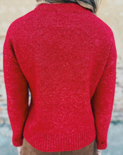Load image into Gallery viewer, SADIE &amp; SAGE: TEDDY BEAR SWEATER - RED
