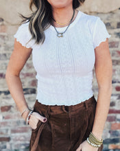 Load image into Gallery viewer, DAZE: LILY BABY TEE - WHITE
