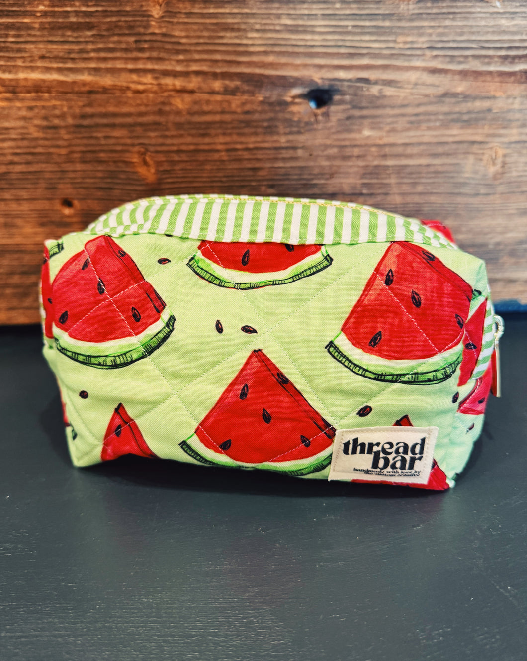 THREAD BAR: SMALL WATERMELON COSMETIC CASE
