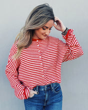 Load image into Gallery viewer, THE PERFECT CARDIGAN - RED STRIPE
