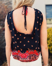 Load image into Gallery viewer, FREE PEOPLE: SILAS PRINTED COWL - BLACK COMBO
